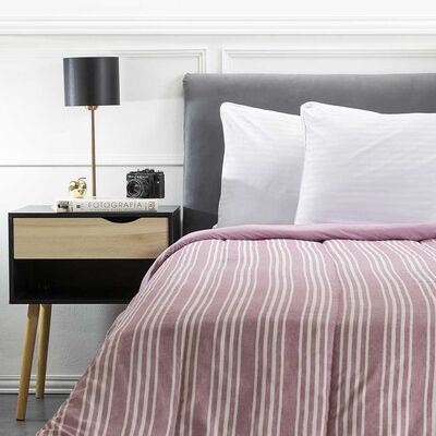 Imagen 1 del producto Plumón Soft Touch Estampado Zibel 1,5 Plazas Rosa