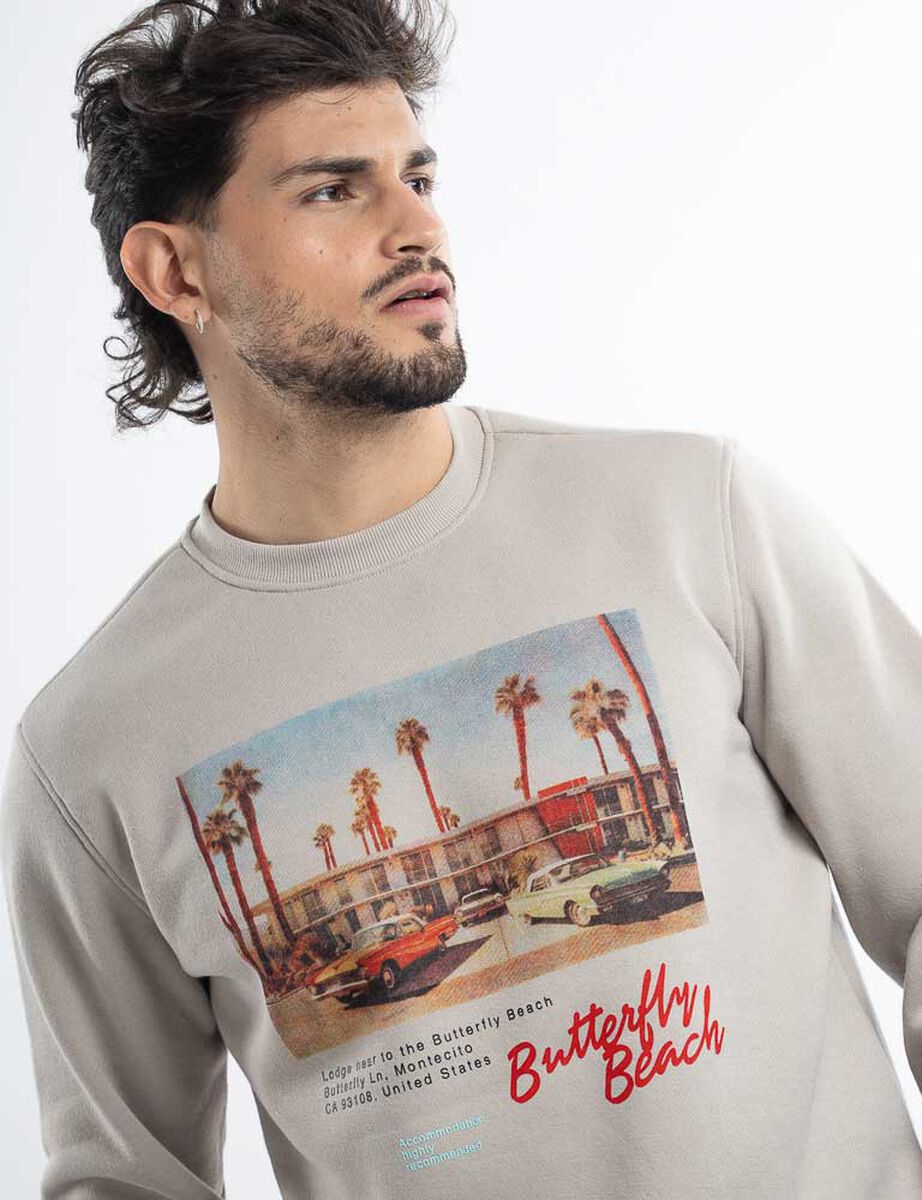 Poler&oacute;n Con Estampado Hombre Cutback