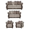 Juego de Living Black Factory Sofia 7 Cuerpos Beige