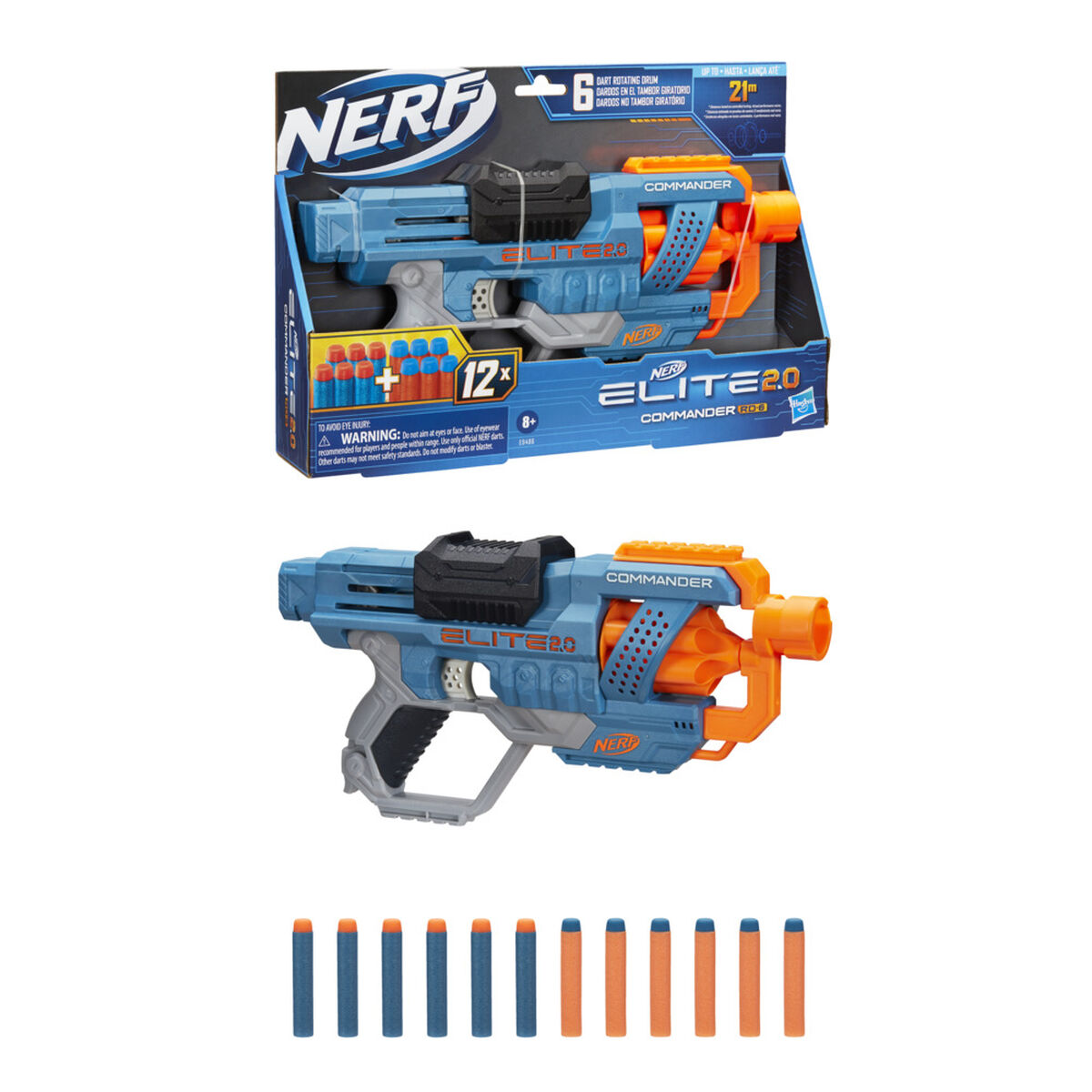 Lanzador Nerf Elite 2.0 Commander RD-6