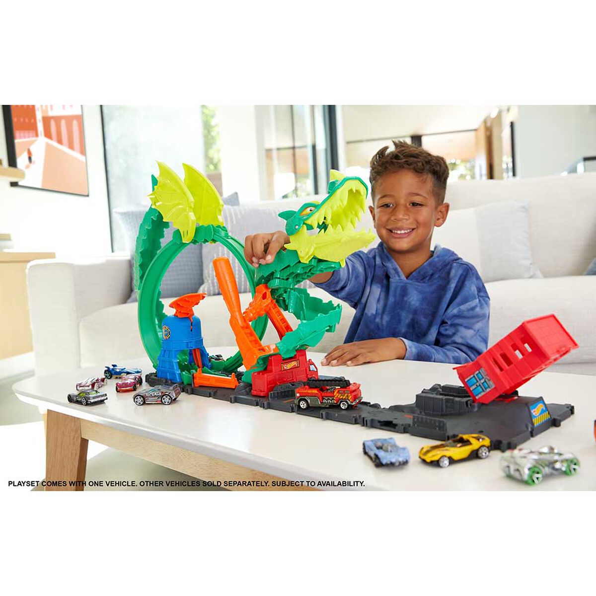 Pista de Auto Épica de Dragón Hot Wheels City