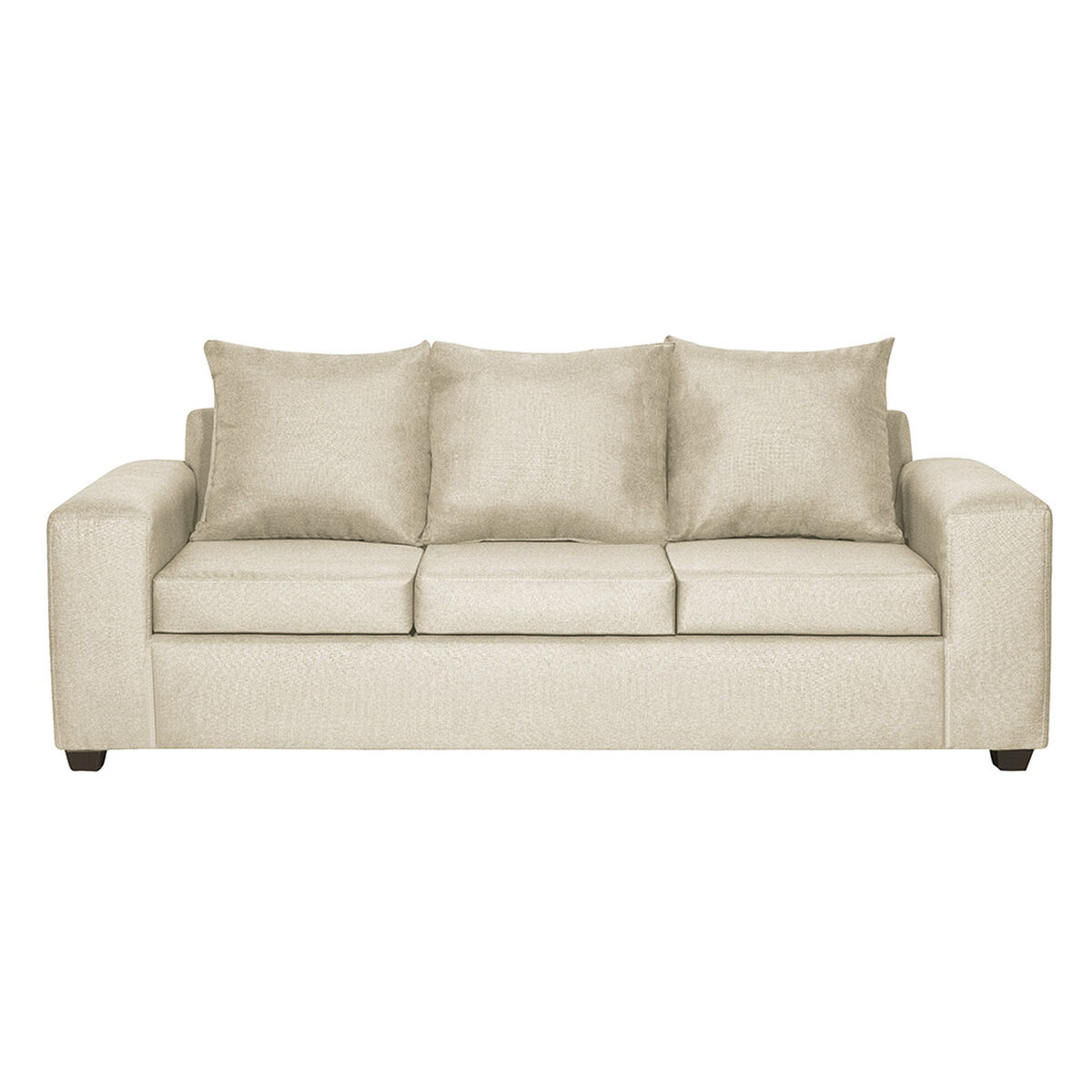 Juego de Living Innovamuebles Kahlo Sofá 3 Cuerpos + Sofá 2 Cuerpos Beige