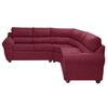 Sofá Seccional Mexx Muebles Dubai 5 Cuerpos Burdeo