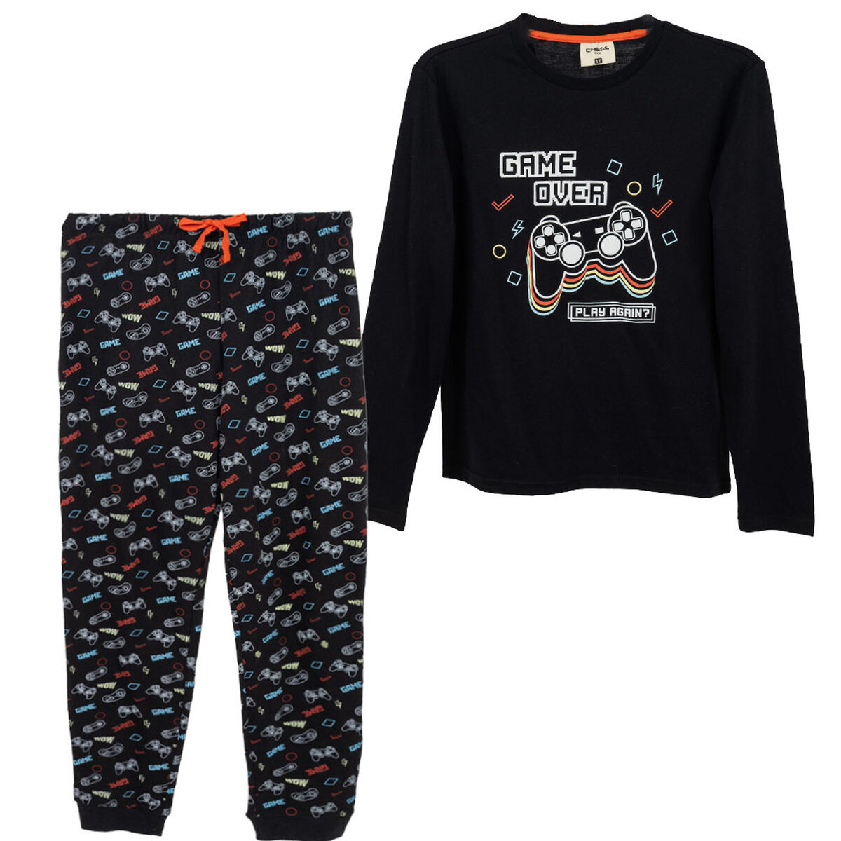 Conjunto Pijama Polera+Pantalón Niño Chess