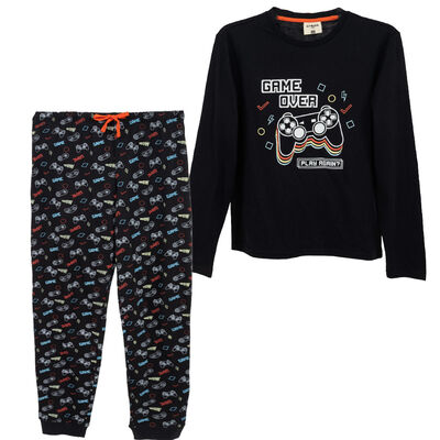 Conjunto Pijama Polera+Pantalón Niño Chess
