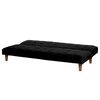 Futón Latam Home Turin Velvet 3 Cuerpos Negro