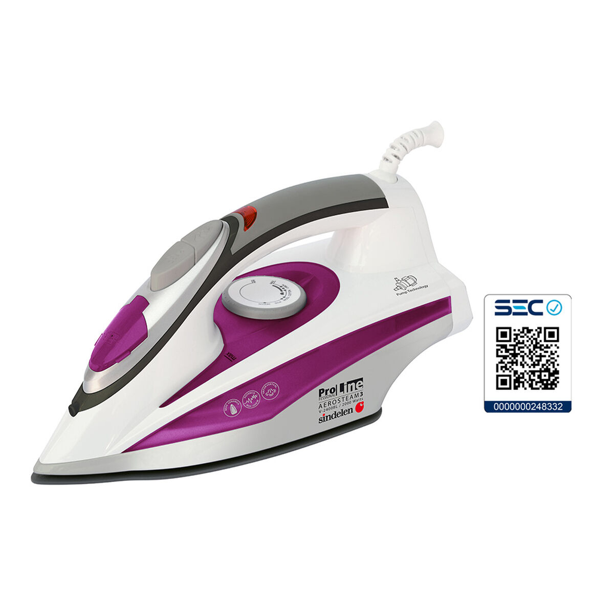 Plancha a Vapor Sindelen V-2400BL