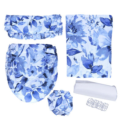 Set Cortina de Baño 6 Piezas Mashini Jacinta
