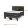 Cama Europea CIC 2 Plazas Lux + 1 Respaldo Rhone