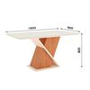 Mesa Comedor Home Mobili Sonuz Blanco Nature