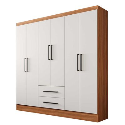 Imagen 2 del producto Clóset Roca Ámbar Canela Blanco 6 Puertas 2 Cajones