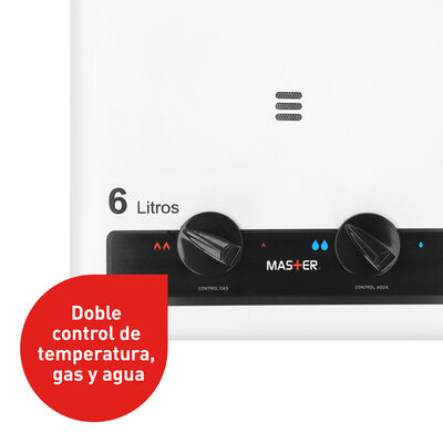 Imagen 2 del producto Calefont Gas Licuado Splendid Tiro Natural Ionizado 6 lts.