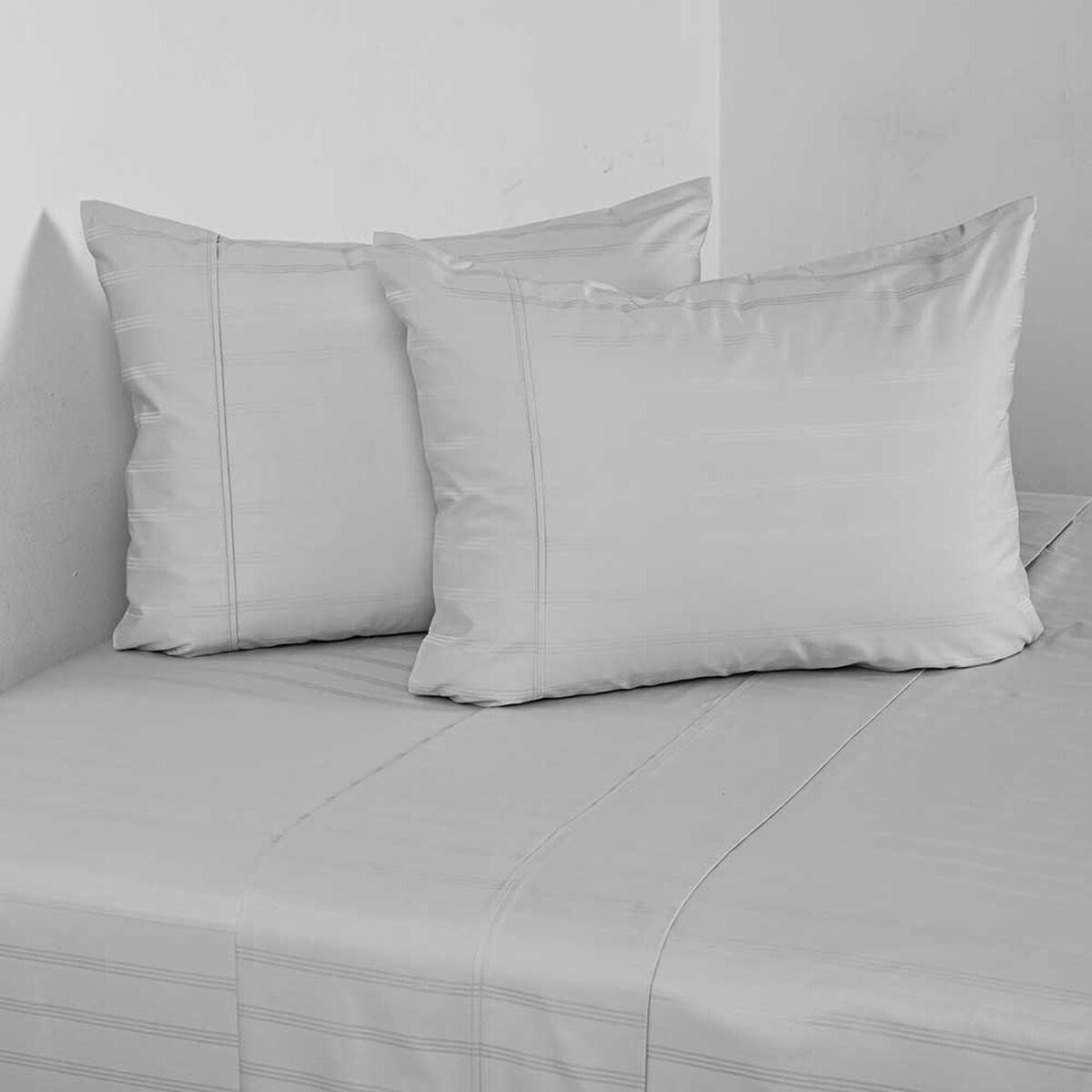 Juego de S&aacute;banas Cannon2 Plazas 500 Hilos Dobby Thin Fog