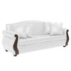 Juego de Living Innovamuebles New Bugambilia Sofá 3 Cuerpos + Dos Sillones 1 Cuerpo Blanco