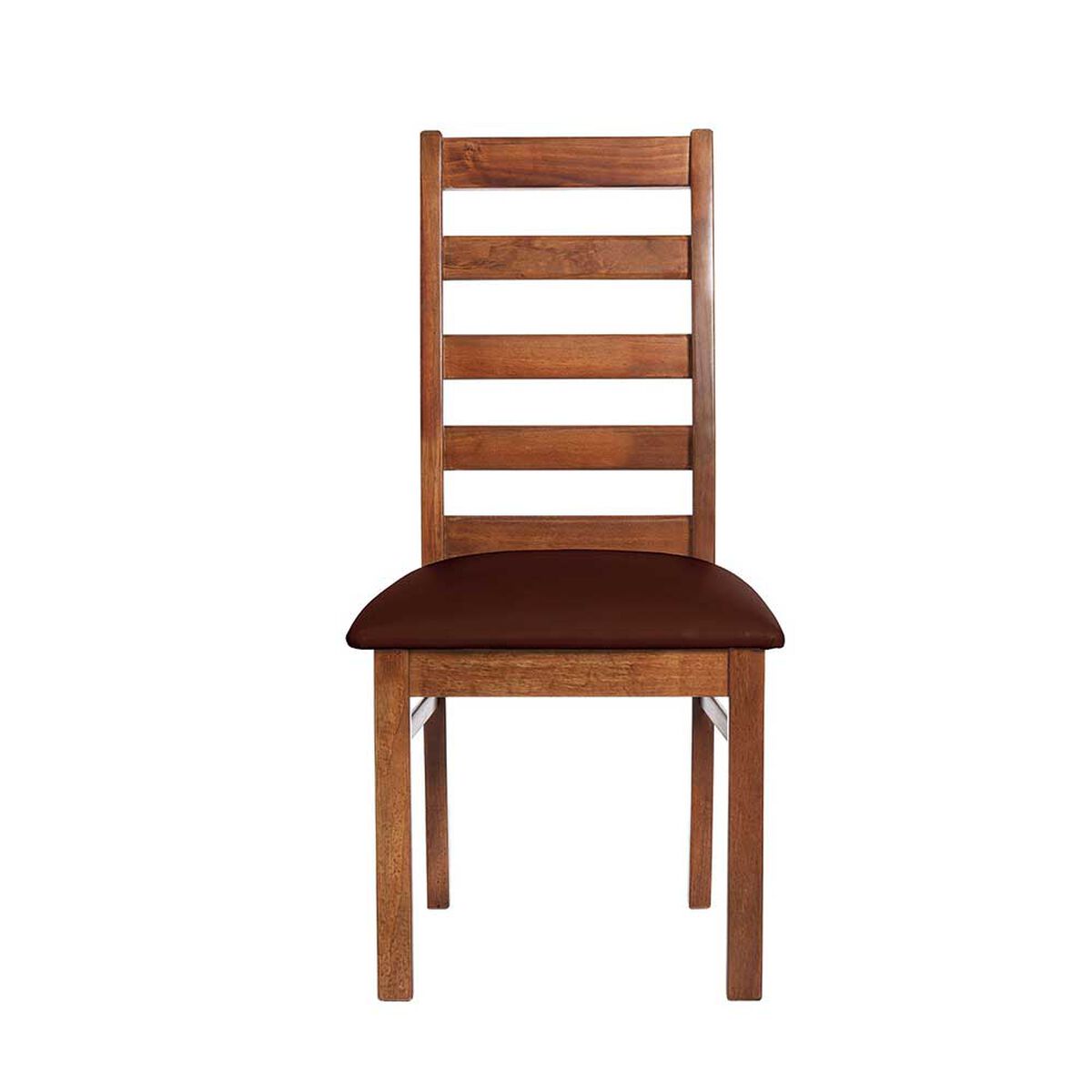 Juego de Comedor Latam Home Sevilla Burgos 2 Sillas + 2 Bancas PU Chocolate