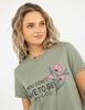 Polera Con Estampado Manga Corta Mujer Icono