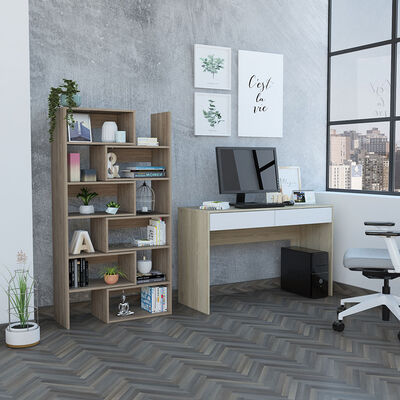 Escritorio Acre + Biblioteca Office 10