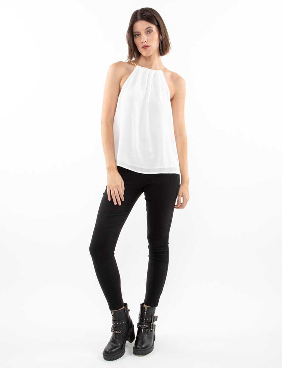 Blusa Sin Mangas Mujer Fiorucci