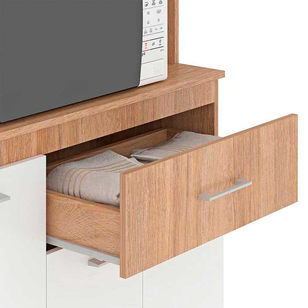Mueble de Cocina Vekkahome Buck 1 Caj&oacute;n 12 Puertas Caf&eacute;