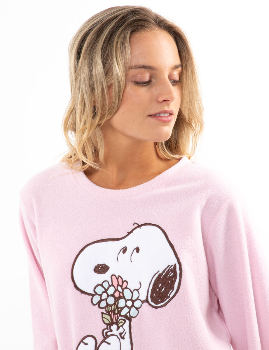 Pijama Polar Mujer Snoopy
