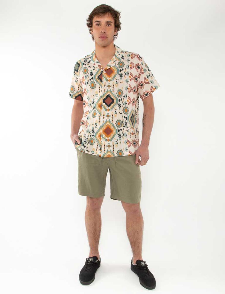 Bermuda Lino Mediterraneo Hombre Fiorucci