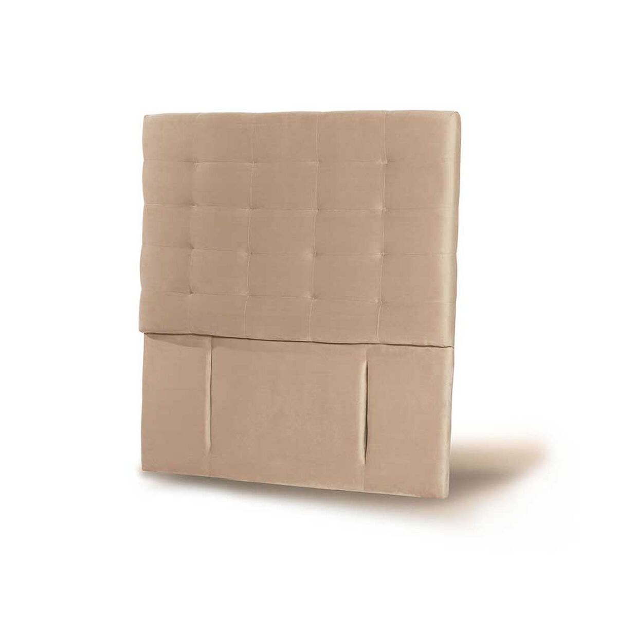 Respaldo Latam Home 1,5 Plazas Napoles Tela Velvet Beige