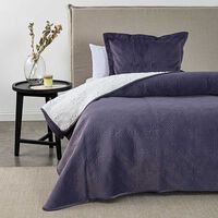 Quilt Sherpa American Family 1.5 Plazas Malva