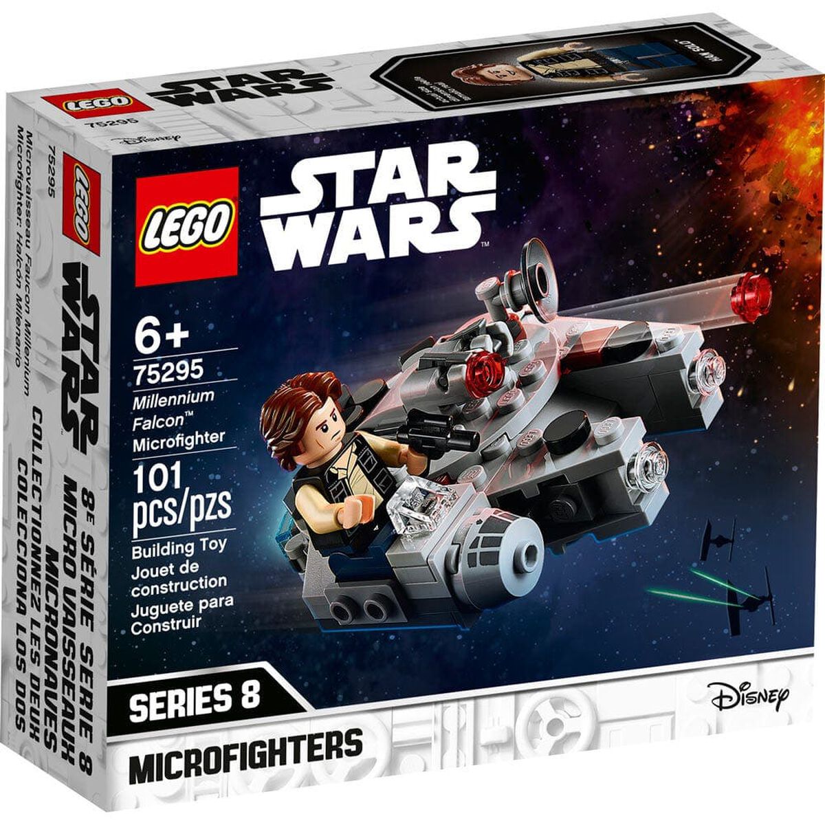 Bloques Star Wars Microfighter: Halcón Milenario 101 Piezas Lego