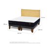 Cama Europea CIC Base Dividida 2 Plazas Premium + Respaldo Miro Mostaza