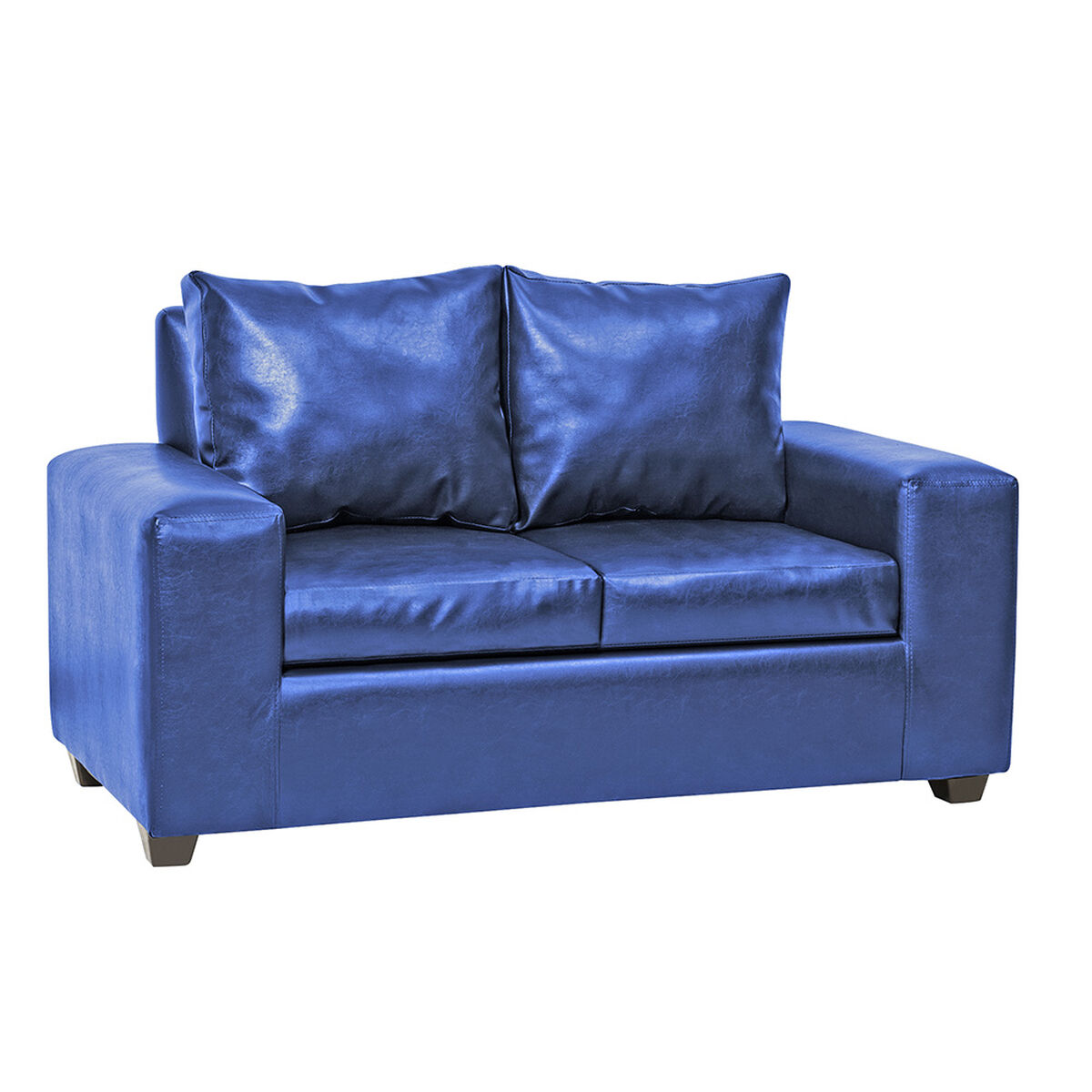 Juego de Living Innovamuebles Kahlo Sofá 3 Cuerpos + Sofá 2 Cuerpos Azul