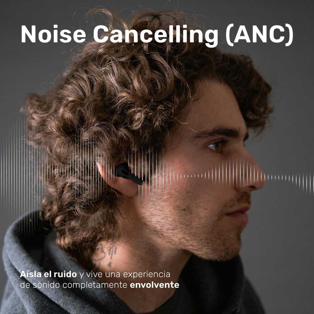 Aud&iacute;fonos Bluetooth In Ear Lhotse RMPLUS+ Negro