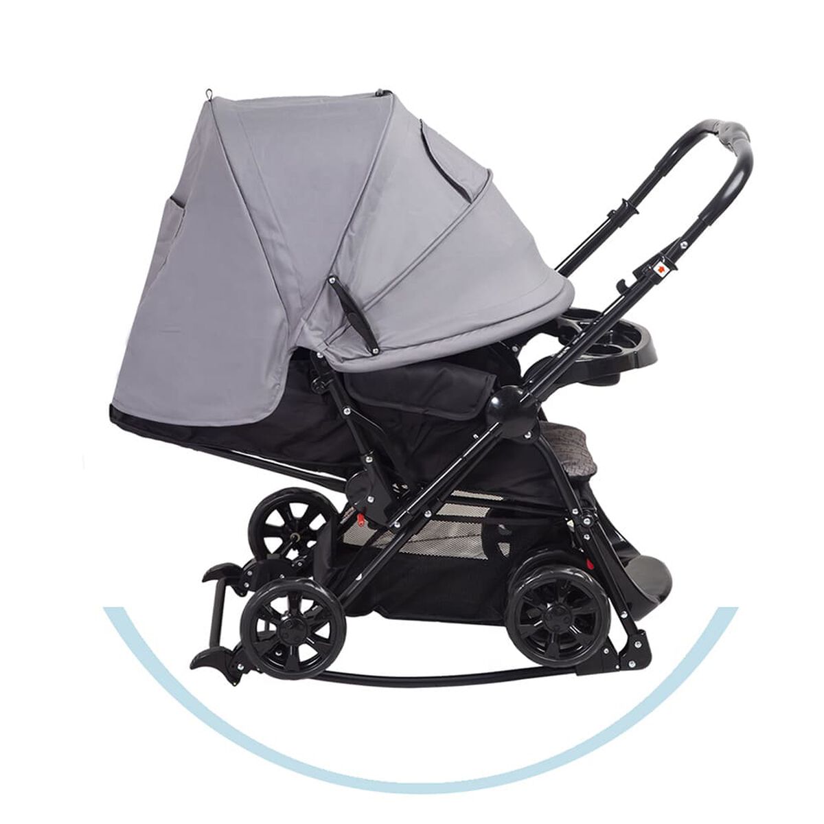 Coche Cuna Balancin Sx Gris Bebesit