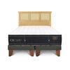 Cama Europea CIC Base Dividida King Grand Premium + Respaldo Torino Mostaza