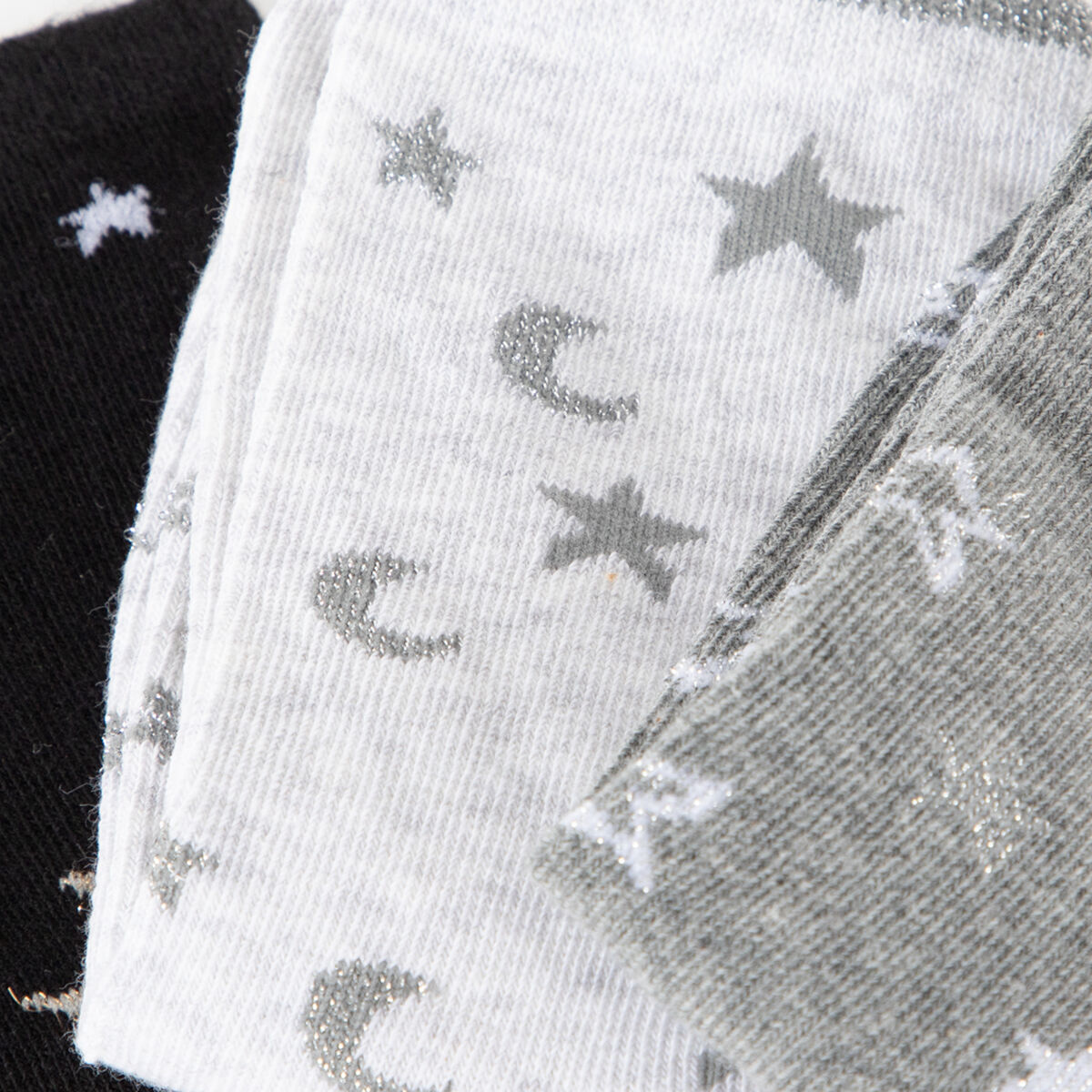 Pack 3 Unidades Calcet&iacute;n Largo de Algod&oacute;n Mujer Icono