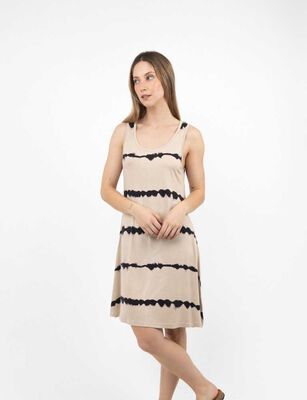 Imagen 1 del producto Vestido Midi Sin Mangas Mujer Alma Azul, Mostaza, Negro-Prin