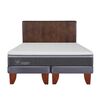 Cama Europea CIC Base Dividida 2 Plazas Ortopedic Advance + Respaldo Baker