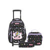 Pack Mochila Con Ruedas Niña New Run Negro M Xtrem