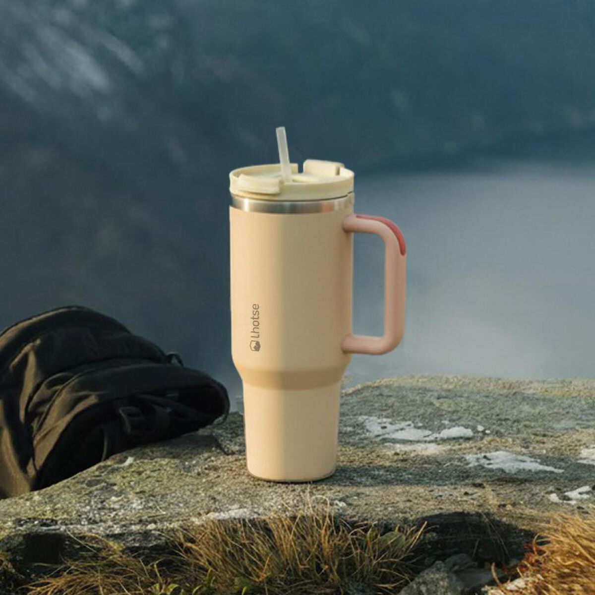 Vaso T&eacute;rmico Tumbler Lhotse Acero Inoxidable con Tapa 1180ml Rosado