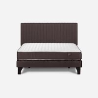 Cama Europea Rosen 2 Plazas Ergo T + Respaldo Café