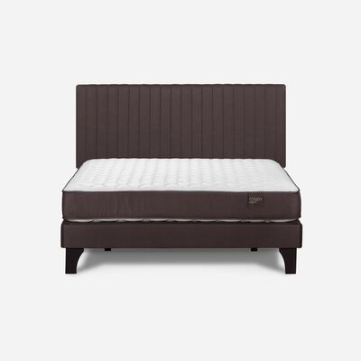 Imagen 1 del producto Cama Europea Rosen 2 Plazas Ergo T + Respaldo Café