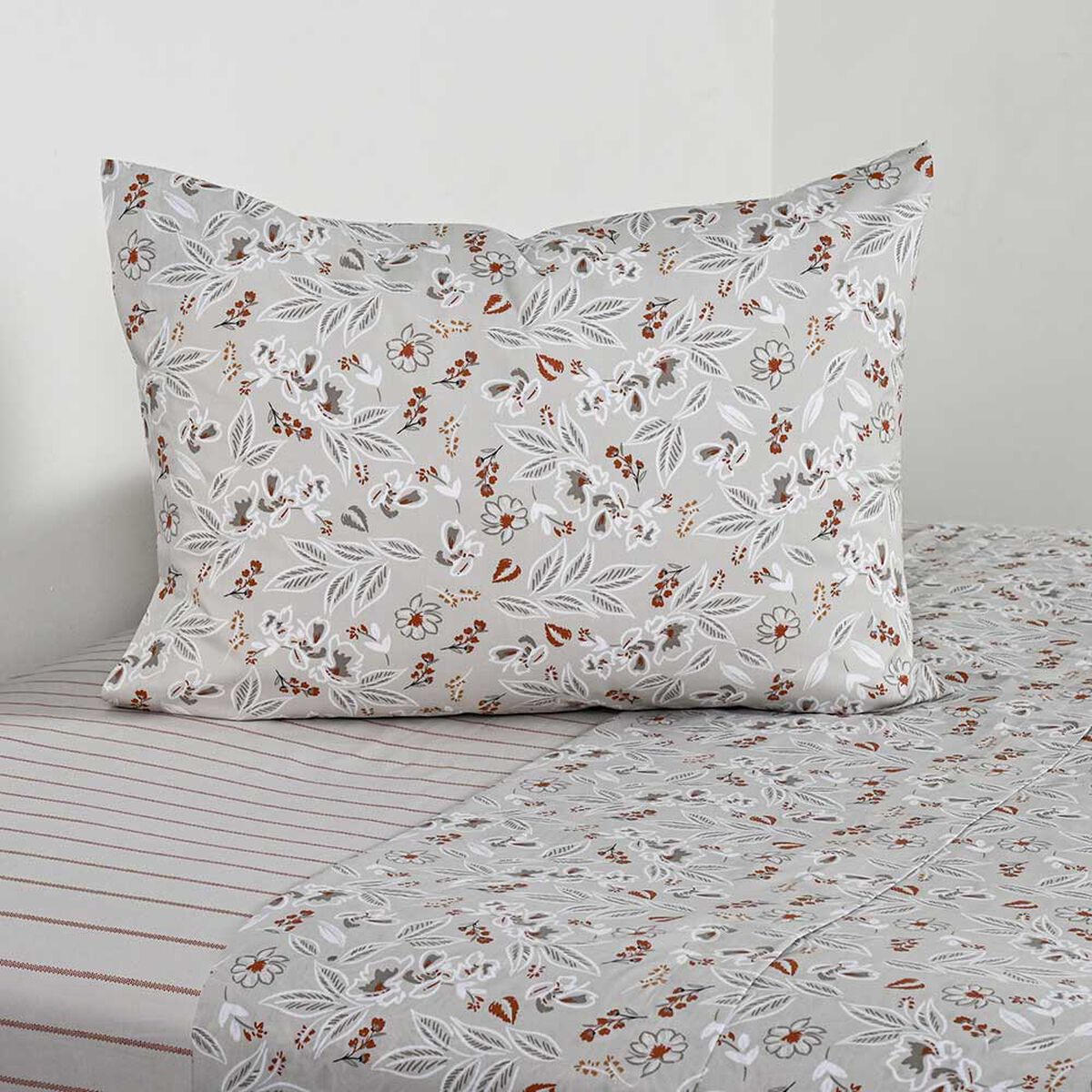 Juego de Sábanas Cannon 200 Hilos 1,5 Plazas Shadow Blanco