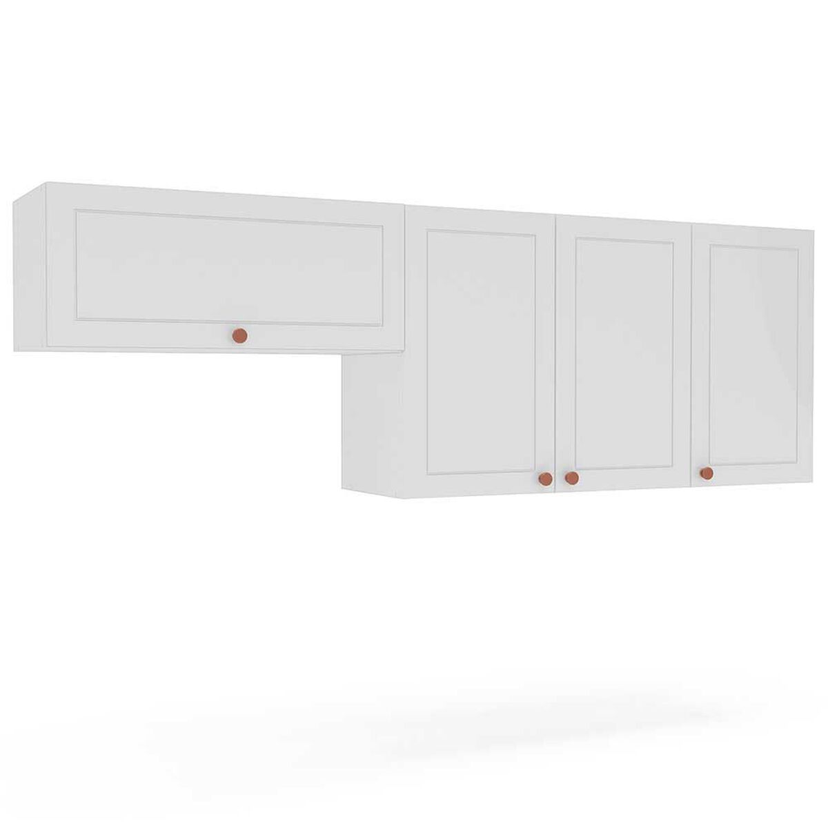 Mueble Aereo de Cocina Royal Vekkahome 4 Puertas Blanca