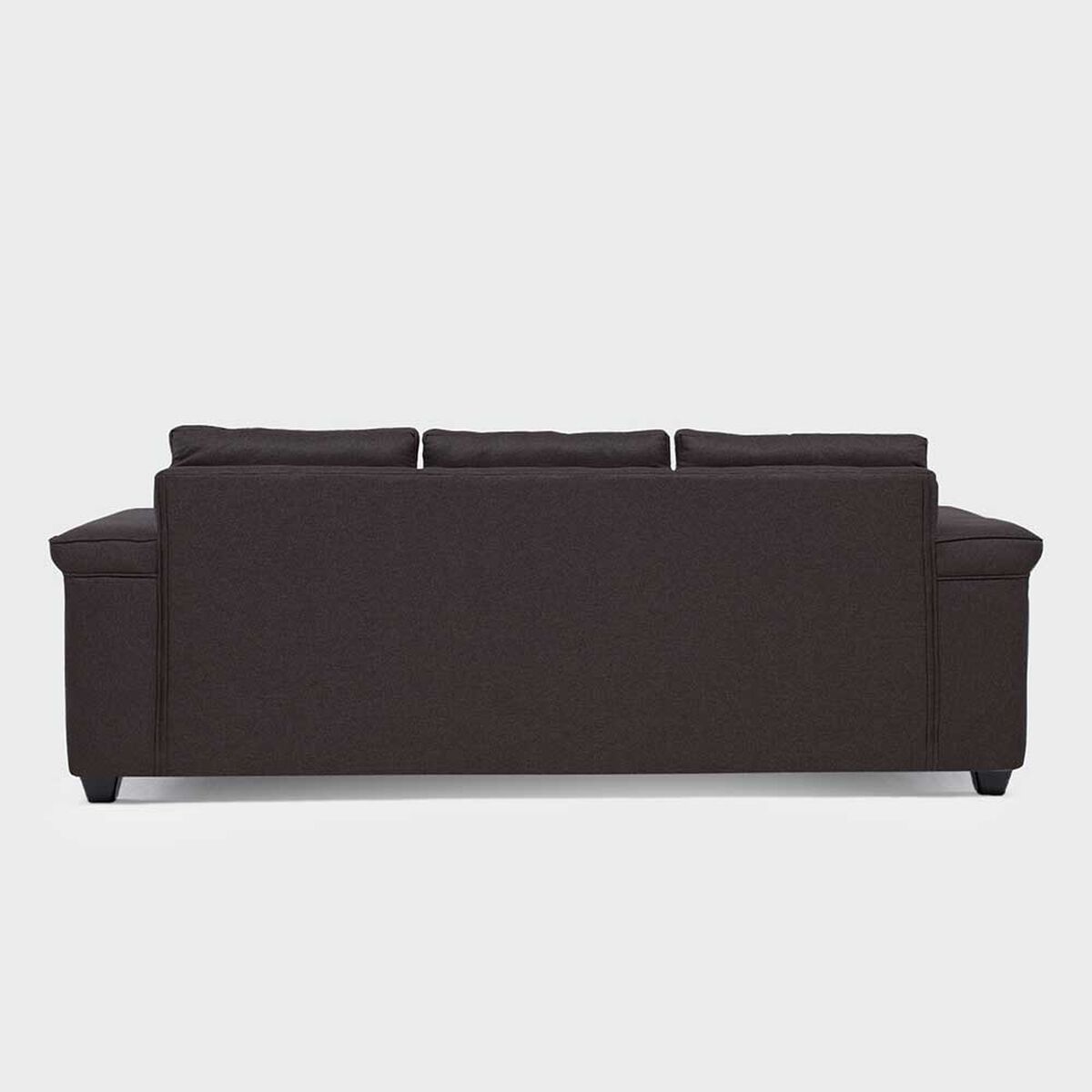 Sofá Mons Sicilia 3 Cuerpos + Dos Pouf 1 Cuerpo Chocolate