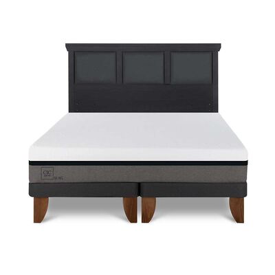 Imagen 1 del producto Cama Europea CIC Base Dividida King Balance + Respaldo Torino Negro