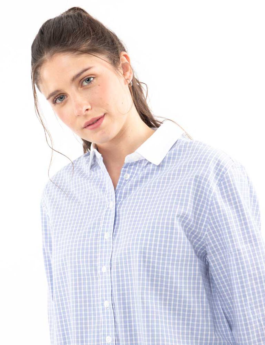 Blusa Crop Rayas Manga Larga Mujer Icono
