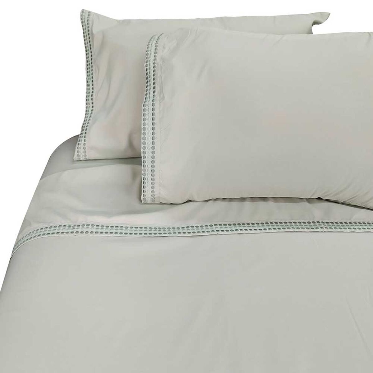 Juego de Sábanas Bordada Illusions Microfibra King Verde