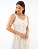 Vestido Lino Corto Sin Mangas Mujer Zibel