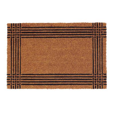 Limpiapiés Idetex Coco Border 40 x 60 cm Café