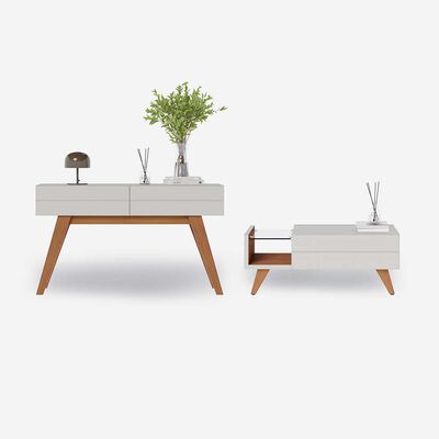 Mesa Di Poretti Noronha Hasta 0 Blanco + Arrimo