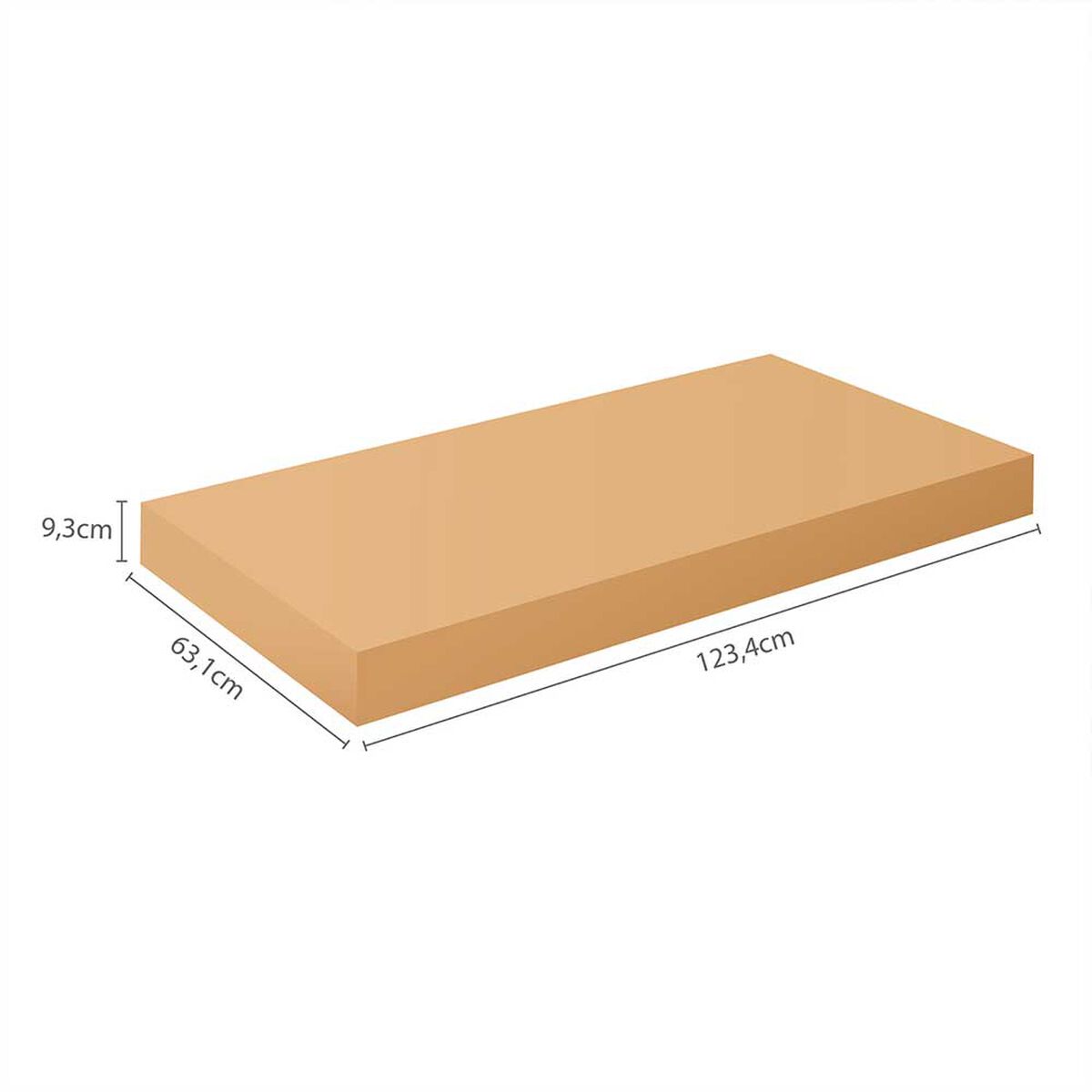 Mueble de Cocina Vekkahome Emi 1 Cajón 7 Puertas Café